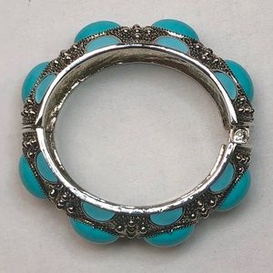Sleeping Beauty Turquoise Silver Colored Bracelet